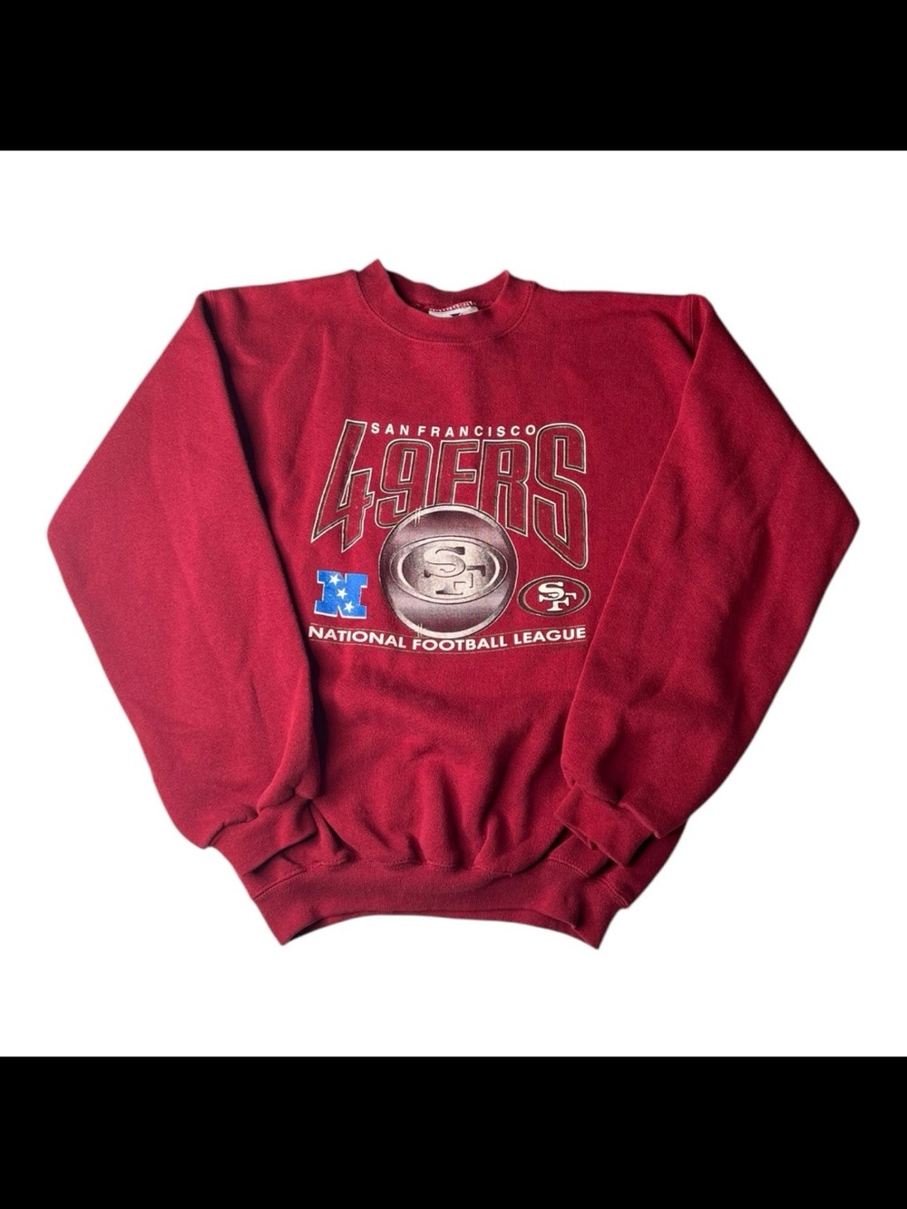 San Francisco 49ers Vintage Logo Athletic 90s Youth Sweatshirt Sz L (14-16)